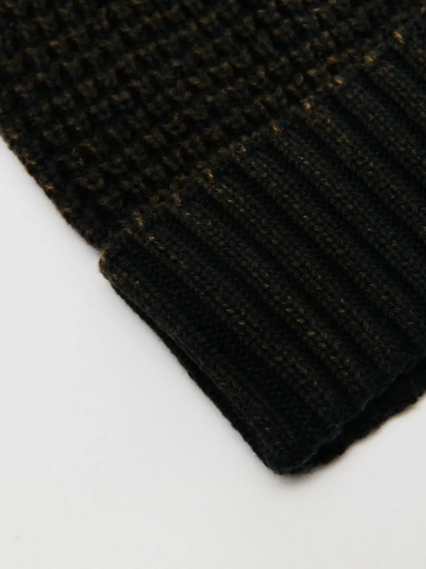Bawełniana czapka beanie z efektem acid wash