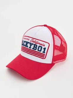 Biała czapka z daszkiem trucker hat