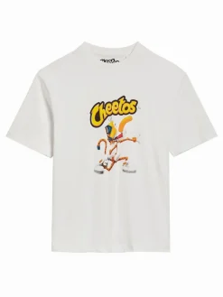 Biała koszulka z nadrukiem Cheetos