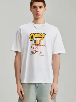 Biała koszulka z nadrukiem Cheetos