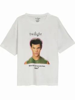Biała koszulka z nadrukiem Twilight