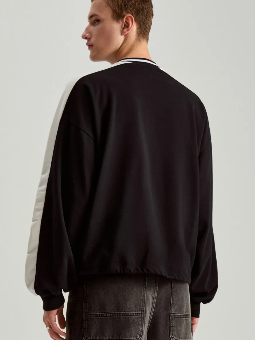 Bluza crewneck z nadrukiem Ford Mustang