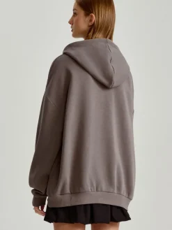 Bluza z kapturem i motywem kul dyskotekowych z dżetów