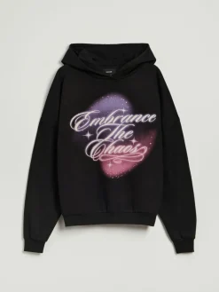 Bluza z kapturem i nadrukiem Embrance the chaos