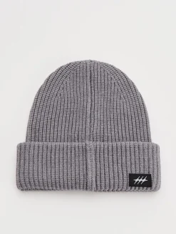 Czapka beanie i kominiarka w kolorze szarym