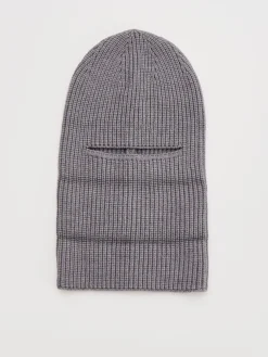 Czapka beanie i kominiarka w kolorze szarym
