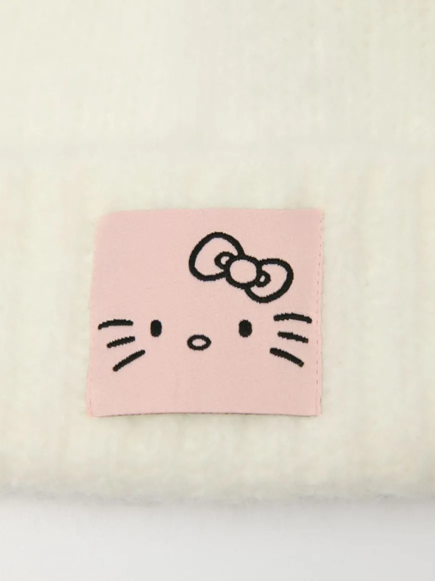 Czapka beanie z naszywką Hello Kitty