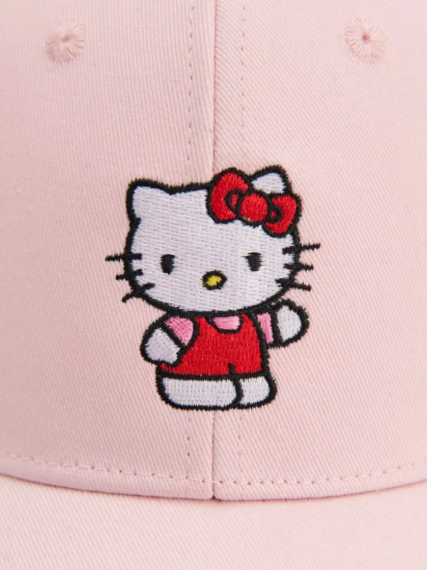 Czapka z daszkiem i haftem Hello Kitty