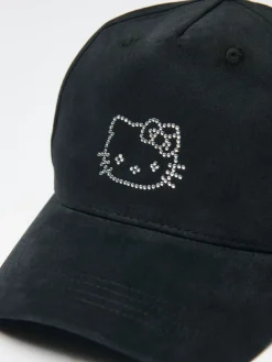 Czarna czapka z daszkiem Hello Kitty