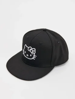 Czarna czapka z daszkiem full cap z haftem Hello Kitty