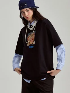 Czarna koszulka z nadrukiem Billie Eilish