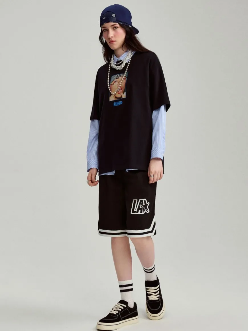 Czarna koszulka z nadrukiem Billie Eilish