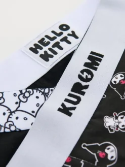 Czarne bokserki 3-pak z motywem Kuromi Hello Kitty