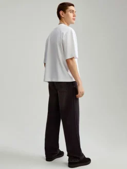 Czarne jeansy baggy fit