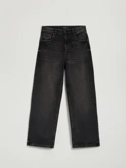 Czarne jeansy baggy fit