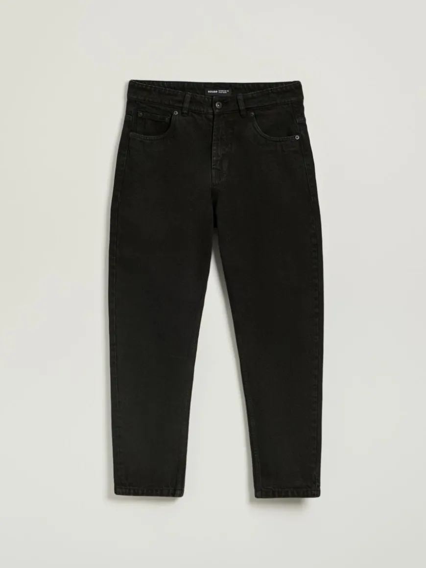Czarne jeansy loose fit 90s