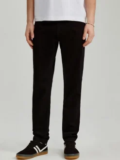 Czarne jeansy skinny fit z regularnym stanem