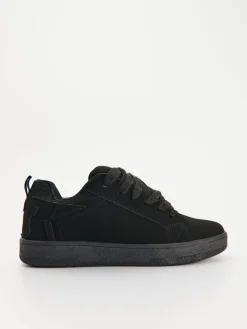 Czarne sneakersy z imitacji skóry