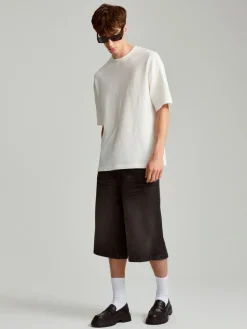 Czarne szorty jeansowe baggy fit
