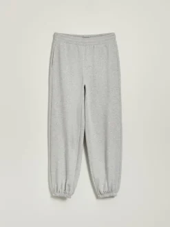 Dresowe joggery mid waist szare