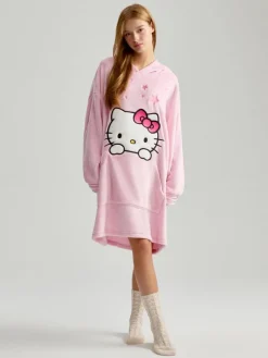 Długi bluzokoc z kapturem Hello Kitty