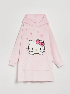 Długi bluzokoc z kapturem Hello Kitty