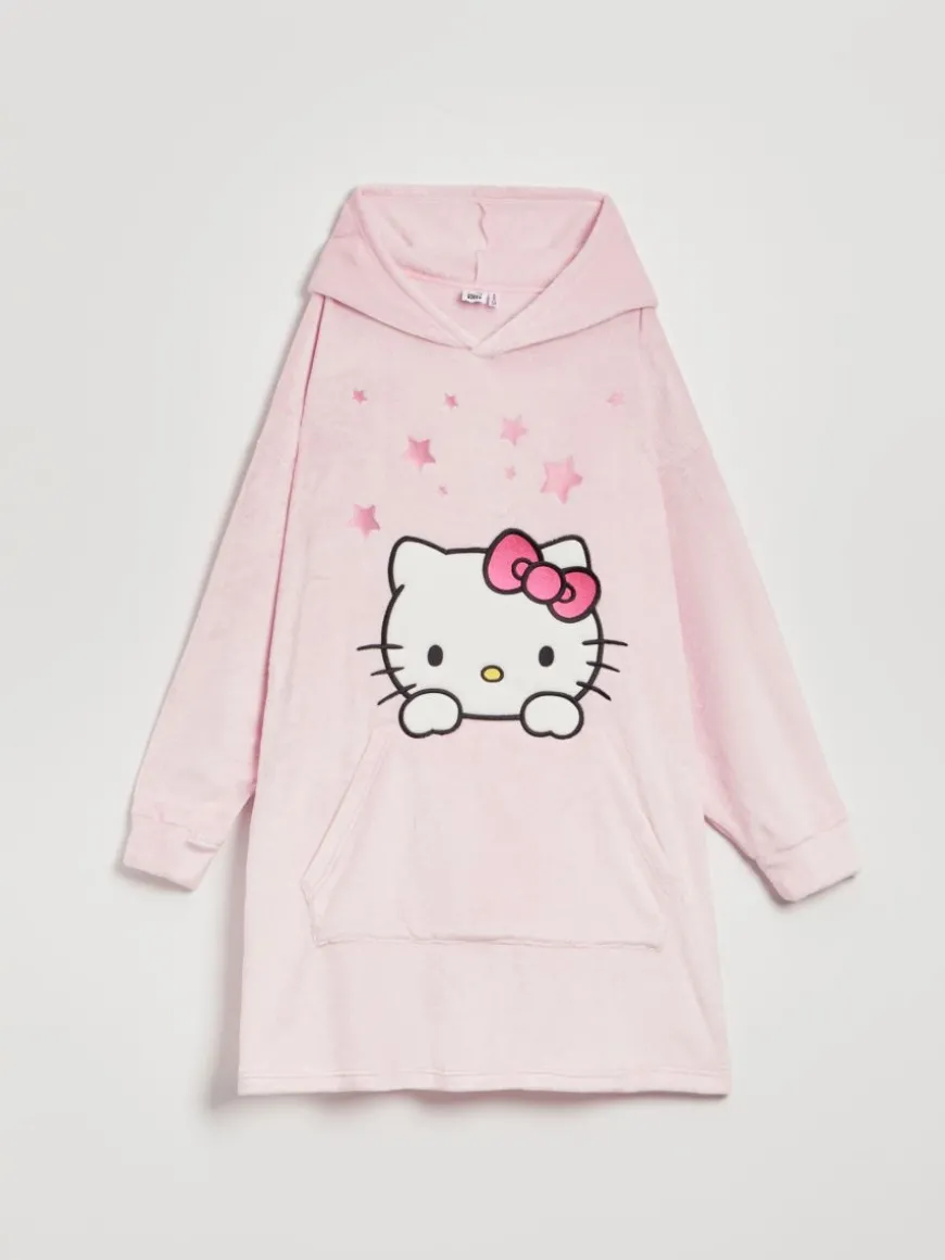 Długi bluzokoc z kapturem Hello Kitty