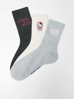 Długie skarpetki 3-pak Hello Kitty