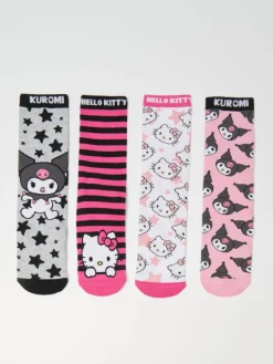 Długie skarpetki 4-pak Hello Kitty
