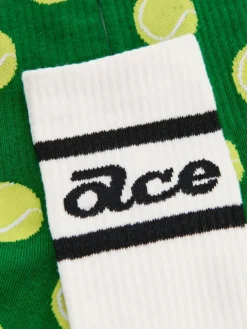 Długie skarpetki w stylu tennis core 2-pak