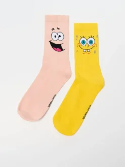Długie skarpetki z motywem SpongeBob 2-pak