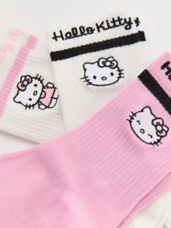 Długie skarpetki z motywem Hello Kitty 3-pak