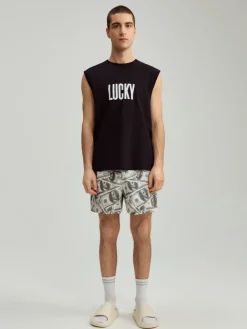 Dwuczęściowa krótka piżama z napsem Lucky