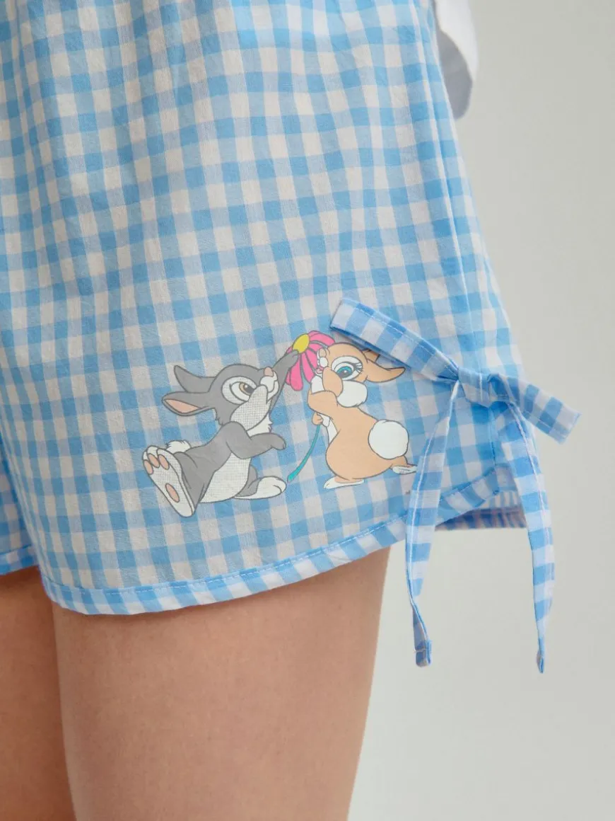 Dwuczęściowa piżama z nadukiem zajączków z bajki Bambi