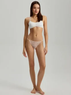 Figi thong tanga z koronką 3-pak
