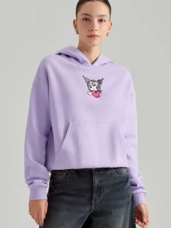Fioletowa bluza z kapturem Kuromi