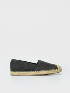 Grafitowe espadryle z tkaniny