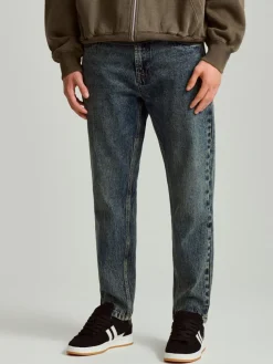 Granatowe jeansy loose fit typu 90's vintage