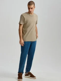 Granatowe jeansy loose fit 90s