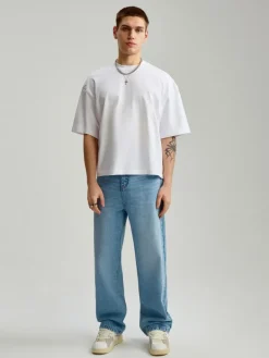 Jasnoniebieskie jeansy baggy fit