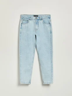 Jasnoniebieskie jeansy loose fit 90s
