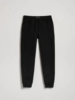 Jeansowe joggery z przetarciami czarne