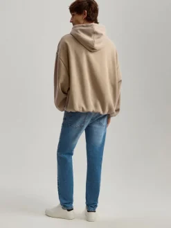 Jeansy slim fit błękitne