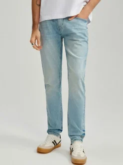 Jeansy slim fit jasnoniebieskie