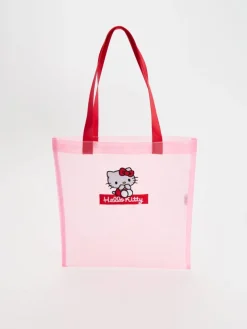 Różowa torba shopper z motywem Hello Kitty