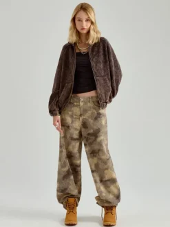 Rozpinana bluza z kapturem i napisem Star Girl
