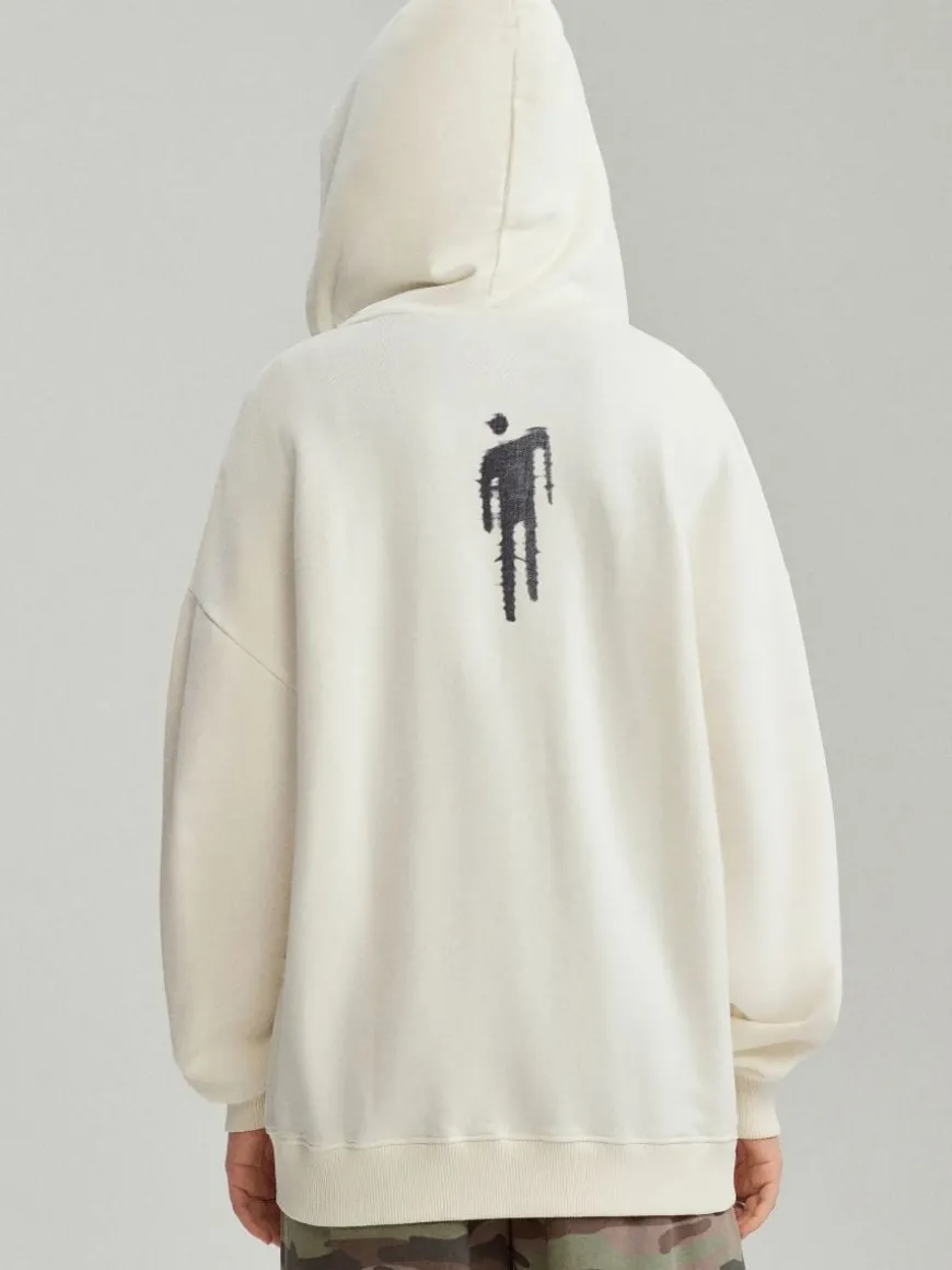 Rozpinana bluza z kapturem i nadrukiem Billie Eilish