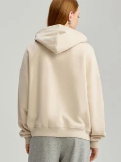 Rozpinana bluza z motywem kotków beżowa