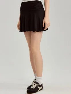 Spódnica min ze wszytymi spodenkami czarna