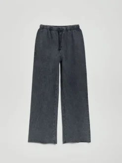 Spodnie dresowe z szeroką nogawką loungewear acid wash